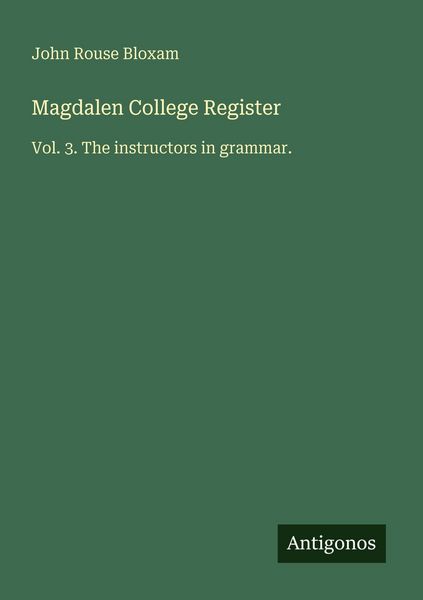 Produktbild: Magdalen College Register