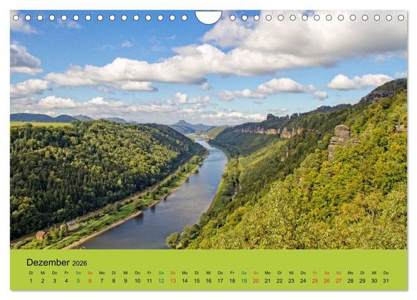 Produktbild: Im Elbsandstein - S&auml;chsisch-b&ouml;hmische Schweiz (Wandkalender 2026 DIN A4 quer), CALVENDO Monatskalender
