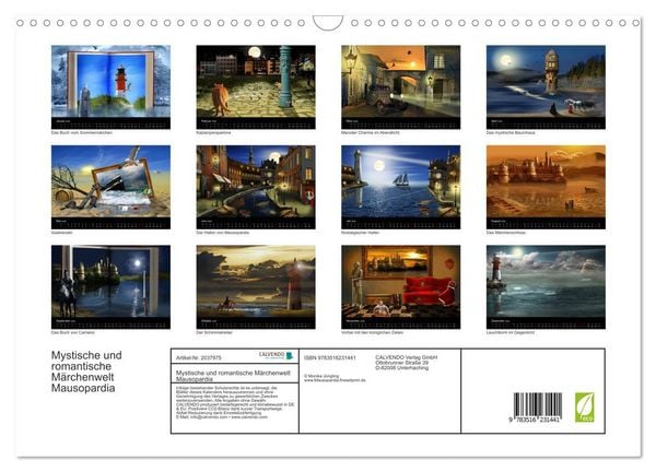 Produktbild: Mystische und romantische M&auml;rchenwelt Mausopardia (Wandkalender 2026 DIN A3 quer), CALVENDO Monatskalender