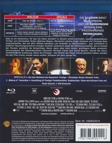 Produktbild: Prestige - Meister der Magie
