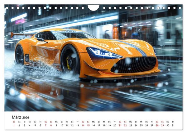 Produktbild: Schnelle Sportwagen (Wandkalender 2026 DIN A4 quer), CALVENDO Monatskalender