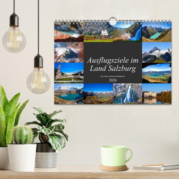 Produktbild: Ausflugsziele im Land Salzburg (Wandkalender 2026 DIN A4 quer), CALVENDO Monatskalender