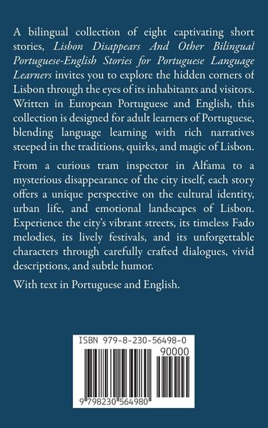 Produktbild: Lisbon Disappears And Other Bilingual Portuguese-English Stories for Portuguese Language Learners
