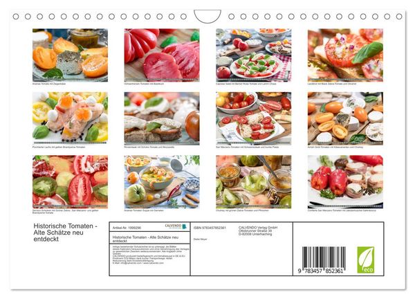 Produktbild: Historische Tomaten - Alte Sch&auml;tze neu entdeckt (Wandkalender 2026 DIN A4 quer), CALVENDO Monatskalender