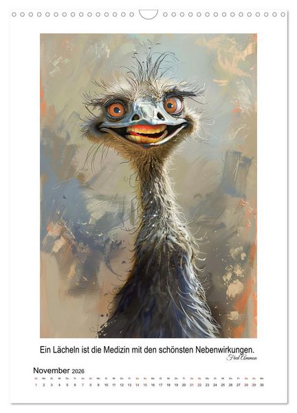 Produktbild: Jeden Tag ein L&auml;cheln (Wandkalender 2026 DIN A3 hoch), CALVENDO Monatskalender
