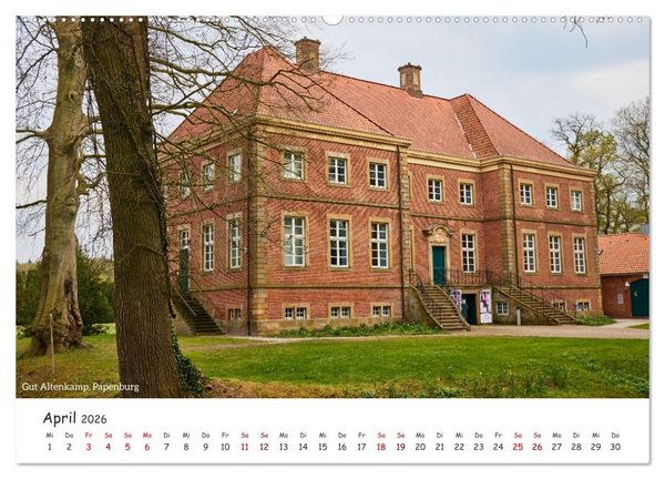 Produktbild: Emsland Impressionen (hochwertiger Premium Wandkalender 2026 DIN A2 quer), Kunstdruck in Hochglanz