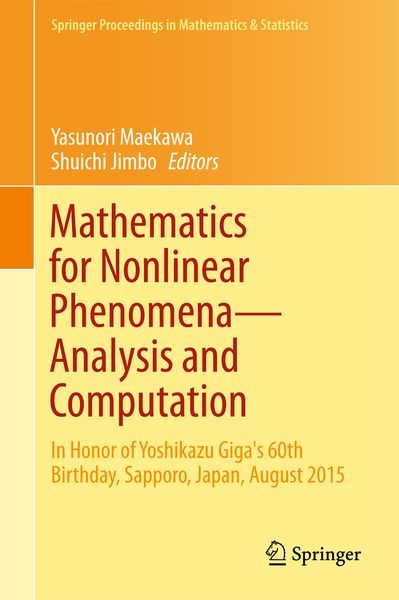 Produktbild: Mathematics for Nonlinear Phenomena &mdash; Analysis and Computation