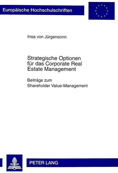 Produktbild: Strategische Optionen f&uuml;r das Corporate Real Estate Management