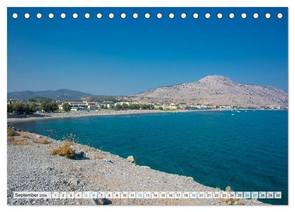 Produktbild: Rhodos - Traumhafter S&uuml;den (Tischkalender 2026 DIN A5 quer), CALVENDO Monatskalender