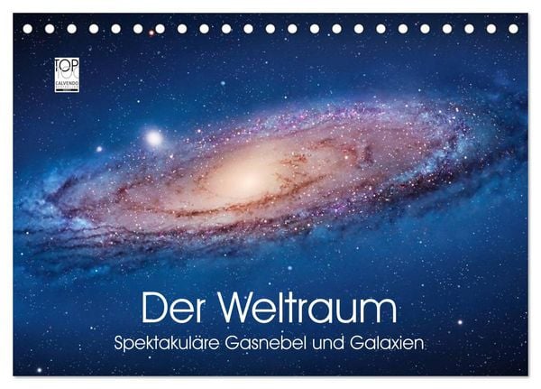 Produktbild: Der Weltraum. Spektakul&auml;re Gasnebel und Galaxien (Tischkalender 2026 DIN A5 quer), CALVENDO Monatskalender
