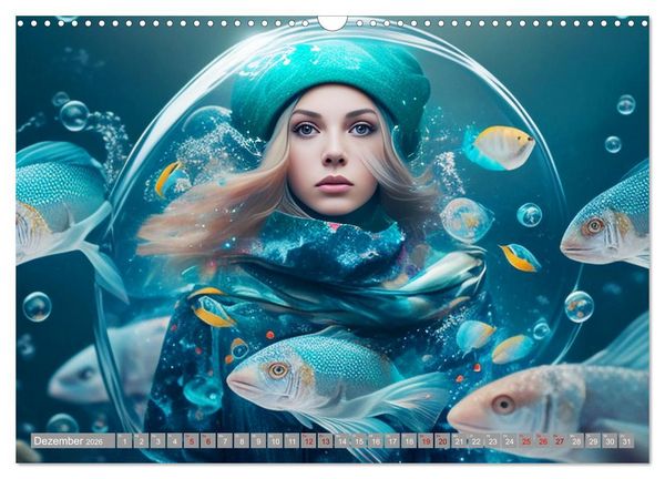 Produktbild: Unterwasser Experiment (Wandkalender 2026 DIN A3 quer), CALVENDO Monatskalender