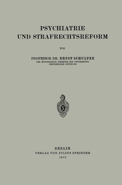 Produktbild: Psychiatrie und Strafrechtsreform