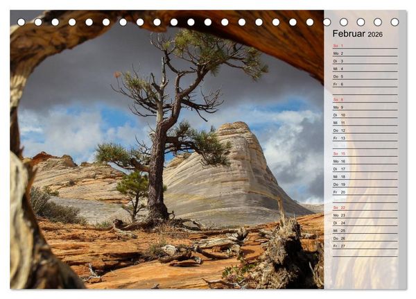 Produktbild: USA 2026 Utah - Sandstein und Canyons (Tischkalender 2026 DIN A5 quer), CALVENDO Monatskalender