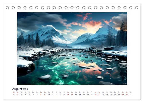 Produktbild: Faszinierender Norden (Tischkalender 2026 DIN A5 quer), CALVENDO Monatskalender