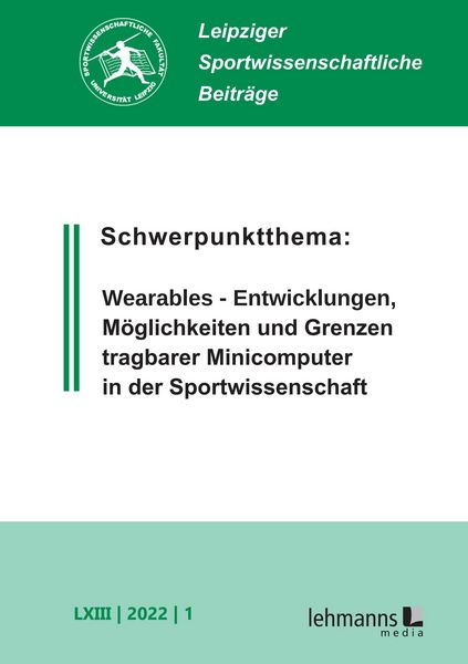 Produktbild: Leipziger Sportwissenschaftliche Beitr&auml;ge