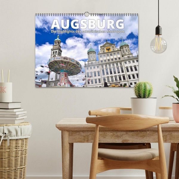 Produktbild: Augsburg &ndash; Die Highlights der schw&auml;bischen Metropole (Wandkalender 2026 DIN A3 quer), CALVENDO Monatskalender