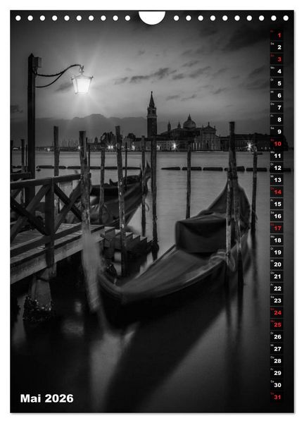 Produktbild: STADTBILDER Monochrome Momente (Wandkalender 2026 DIN A4 hoch), CALVENDO Monatskalender