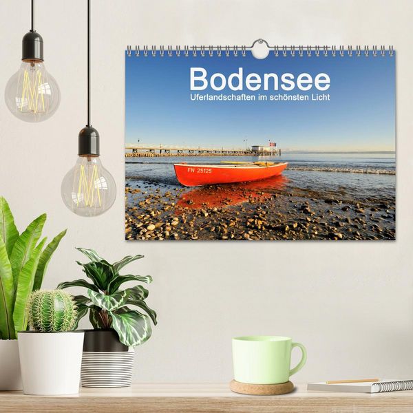 Produktbild: Bodensee - Uferlandschaften im sch&ouml;nsten Licht 2026 (Wandkalender 2026 DIN A4 quer), CALVENDO Monatskalender