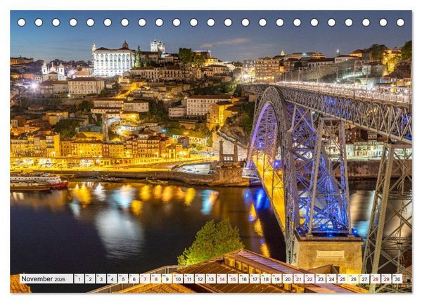 Produktbild: Portugal (Tischkalender 2026 DIN A5 quer), CALVENDO Monatskalender