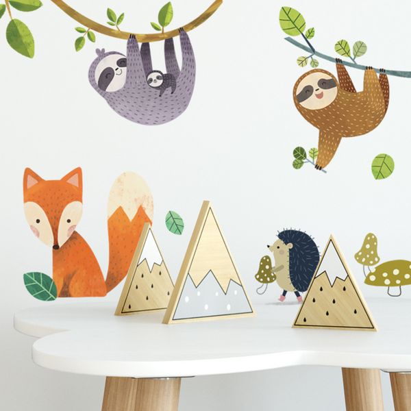 Produktbild: Wandtattoos Tierfreunde im Wald 22,9x44,1cm