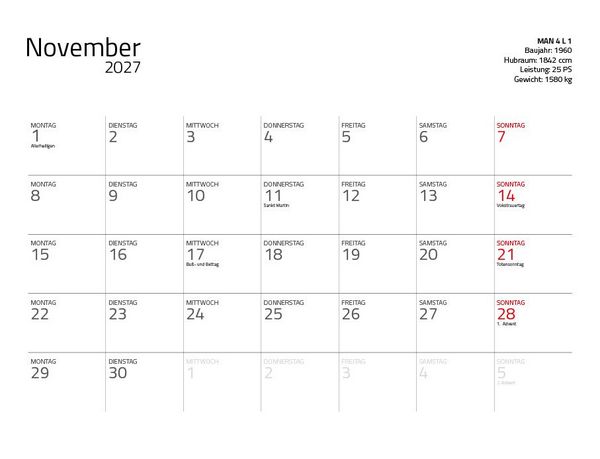 Produktbild: Traktor Klassiker 2027 &ndash; Eintragkalender