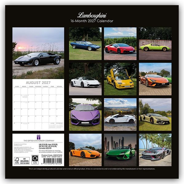Produktbild: Lamborghini 2027 &ndash; 16-Monatskalender