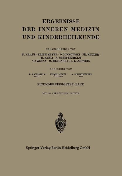 Produktbild: Ergebnisse der Inneren Medizin und Kinderheilkunde
