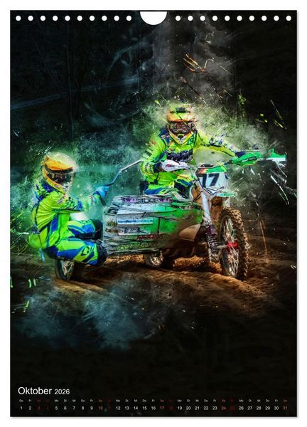 Produktbild: Motocross Seitenwagen - einfach cool (Wandkalender 2026 DIN A4 hoch), CALVENDO Monatskalender