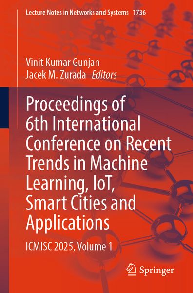 Produktbild: Proceedings of 6th International Conference on Recent Trends in Machine Learning, IoT, Smart Cities and Applications