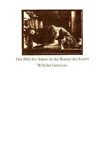 Produktbild: Das Bild des Autors ist der Roman des Lesers