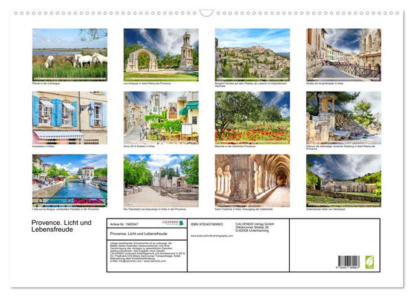 Produktbild: Provence. Licht und Lebensfreude (Wandkalender 2026 DIN A2 quer), CALVENDO Monatskalender