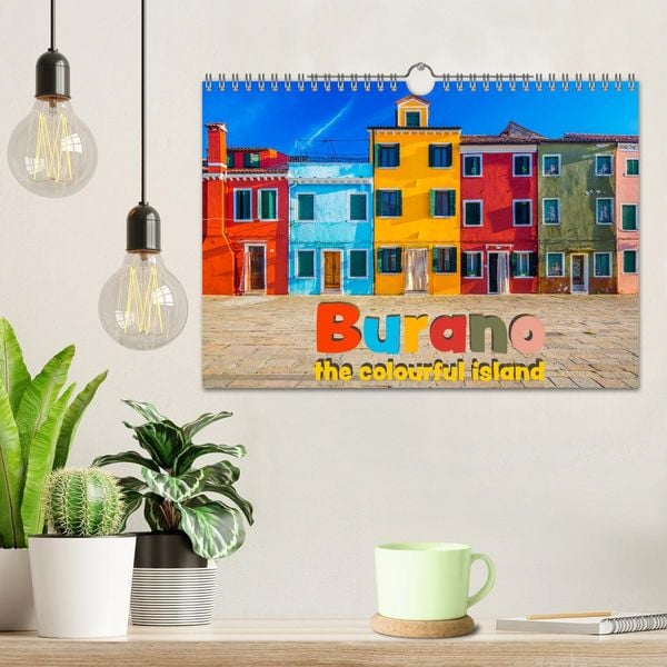 Produktbild: Burano - The colourful island (Wall Calendar 2026 DIN A4 landscape), CALVENDO 12 Month Wall Calendar