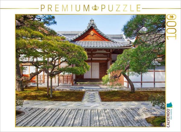 Produktbild: CALVENDO Puzzle Zengarten bei Tempelanlage | 1000 Teile Lege-Gr&ouml;&szlig;e 64x48cm Foto-Puzzle f&uuml;r gl&uuml;ckliche Stunden