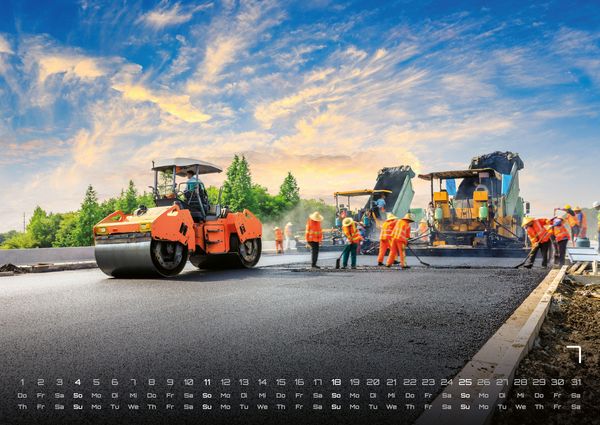 Produktbild: Baumaschinen - gigantische Bauhelfer - 2027 - Kalender DIN A2