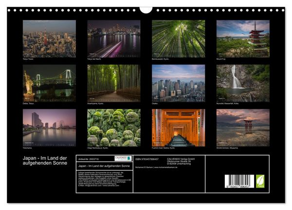 Produktbild: Japan - Im Land der aufgehenden Sonne (Wandkalender 2026 DIN A3 quer), CALVENDO Monatskalender