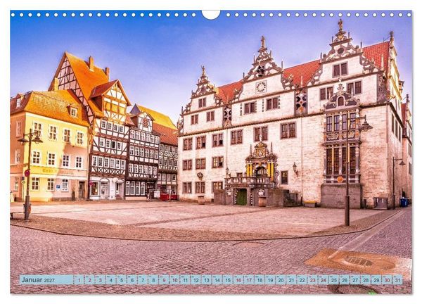 Produktbild: Die Obere Weser - Von Hannoversch M&uuml;nden bis Bad Karlshafen (Wandkalender 2027 DIN A3 quer), CALVENDO Monatskalender
