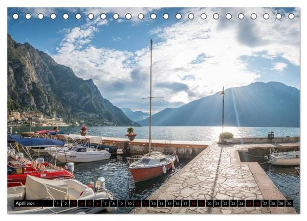 Produktbild: Gardasee - Impressionen aus der Lombardei (Tischkalender 2026 DIN A5 quer), CALVENDO Monatskalender
