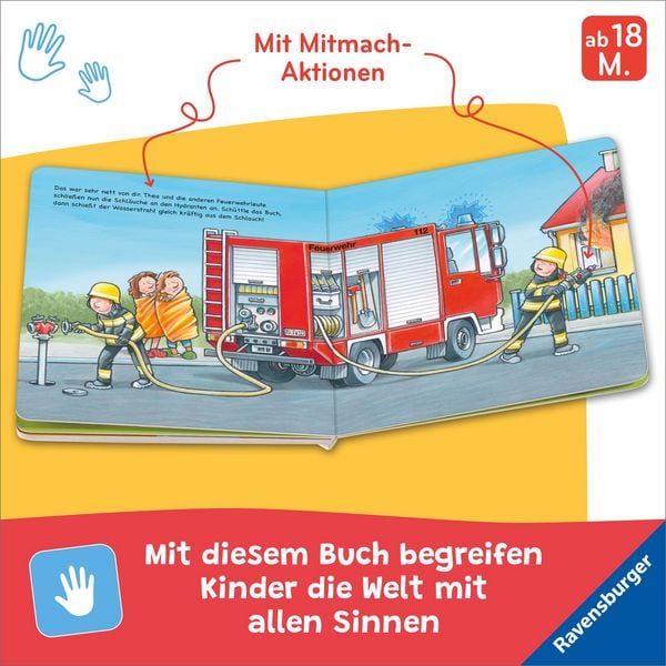Produktbild: Tat&uuml;tata! Fahr mit! Mein Feuerwehr-Mitmachbuch