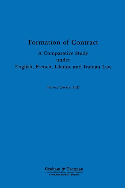 Produktbild: Formation of Contract