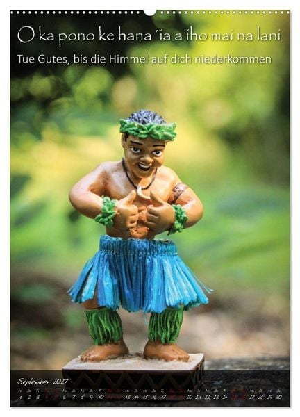 Produktbild: Hula Dancer - Hawaiianische Weisheiten (Wandkalender 2027 DIN A2 hoch), CALVENDO Monatskalender