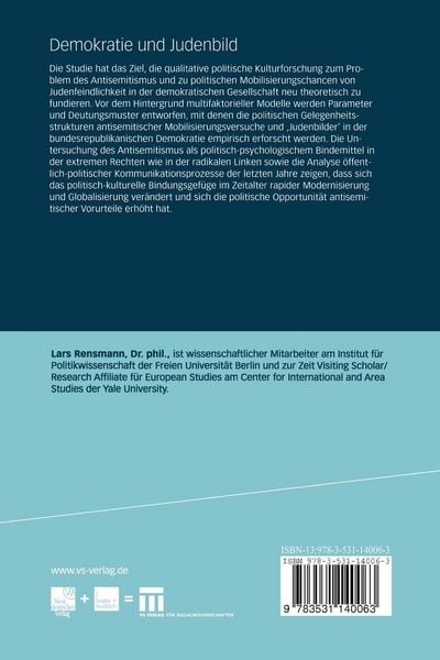 Produktbild: Demokratie und Judenbild