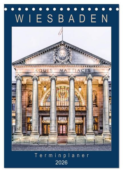 Produktbild: Wiesbaden Terminplaner (Tischkalender 2026 DIN A5 hoch), CALVENDO Monatskalender