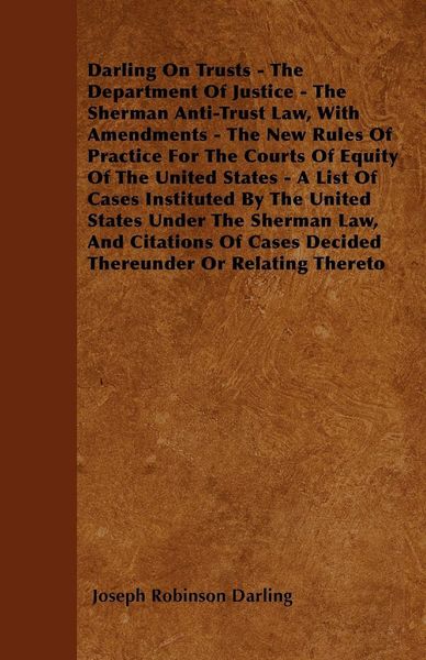 Produktbild: Darling on Trusts - The Department of Ju