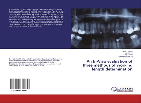 Produktbild: An In-Vivo evaluation of three methods of working length determination