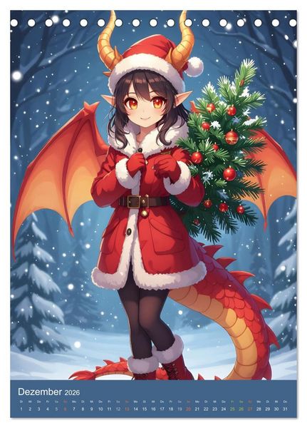 Produktbild: Willkommen bei den Dragonas (Tischkalender 2026 DIN A5 hoch), CALVENDO Monatskalender