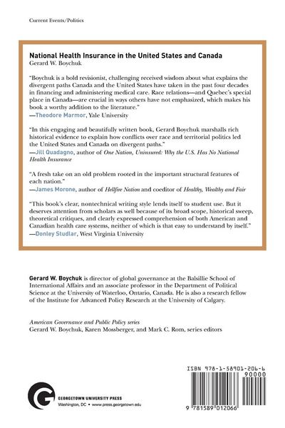 Produktbild: National Health Insurance in the United States and Canada