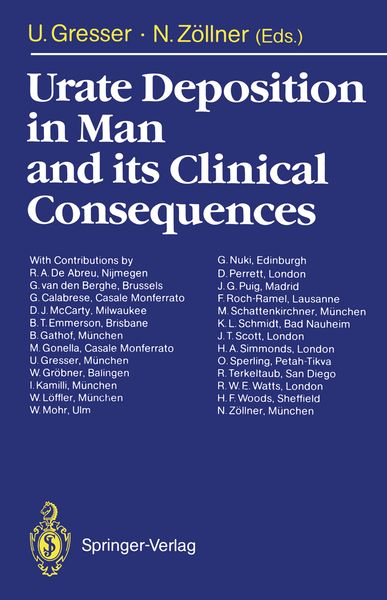 Produktbild: Urate Deposition in Man and its Clinical Consequences