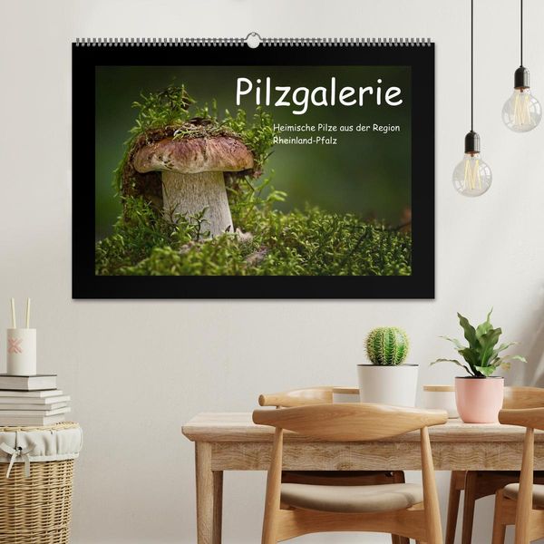 Produktbild: Pilzgalerie - Heimische Pilze aus der Region Rheinland-Pfalz (Wandkalender 2026 DIN A2 quer), CALVENDO Monatskalender