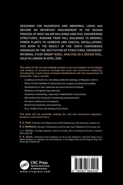 Produktbild: Abnormal Loading on Structures