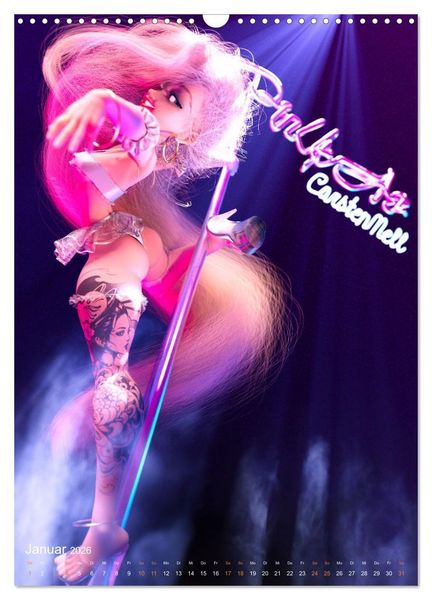 Produktbild: Pin Up Kalender Carsten Mell (Wandkalender 2026 DIN A3 hoch), CALVENDO Monatskalender